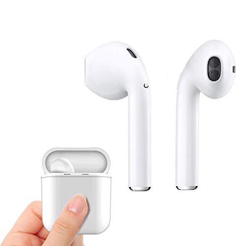 Bluetooth Headphone True Wireless Earbuds Mini in-Ear Earphone with Charging Box, Compatible with iPhone 8 X 7 7 Plus 6S 6S Plus and Samsung Galaxy S7 S8 S8 Plus…