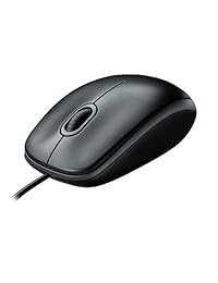 Logitech - USB mouse óptico, USB mouse 910-001439., Negro