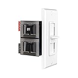 OSD Audio VMS300 300-Watt Decora Style In-Wall Impedance Matching Slider Volume Control (White, Ivory, Almond)