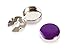 BUTTONCUFF Purple & Silver Button Covers - for Your Shirts, Collars, Cuffs, Blouse and Jackets! (CS-pur, 18mm)