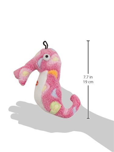 Zanies Sea Charmer Dog Toys, Pink Sea Horse, 7"