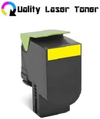 Quality Laser Toner 80C1HY0 801HY Remanufactured 3,000 page Lexmark CX410 CX510 High Yield YELLOW Toner Cartridge OEM Quality!