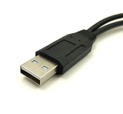 Duttek USB Type C Y Splitter Cable, Multifunctional 2 in 1 Charging Cable, USB 2.0 A Male to USB C Type C Male and Micro USB Male Charging Charger Cable Cord 0.3Meter Black