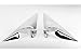 SAFE Chrome Side Mirror Braket A Pillar Molding Cover 4-pc Set For 2011 2012 Hyundai Veloster