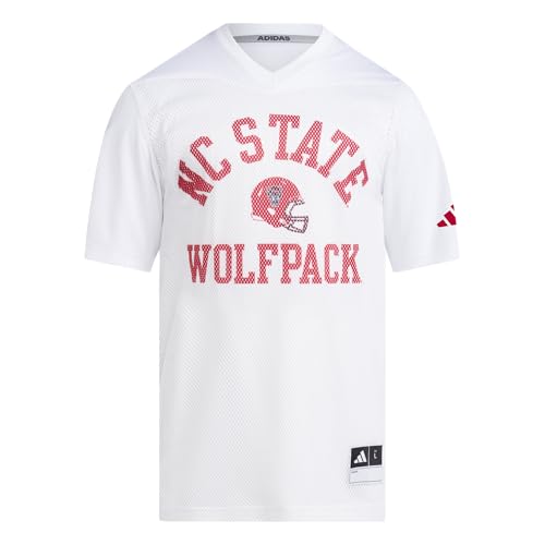 adidas Men's North Carolina State University Tailgate Jersey, White/North Carol…