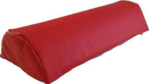 Insula Sana MASSAGE-EXPERT Half Roll Positioning Roll Neck Rollle Artificial Leather Cover 40 x 15 x 7.5 cm, Red)