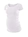AnnAnn Womens Motherhood Maternity Side Ruched Tunic Tops Scoop Neck T-Shirt Short Sleeve Mama Pregnancy Clothes