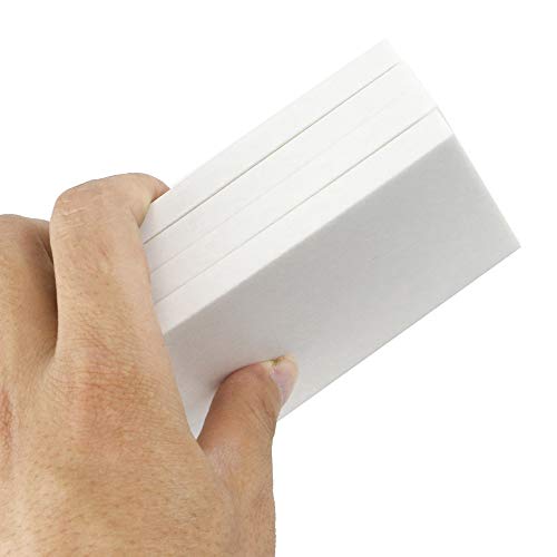 UPlama 4 Pack 4" x 6" White Rubber Stamp Carving Blocks,Carve Block Printing Carving Block,Soft, Easy Carve Surface Rubber for Craft Project and Great for Beginners and Professional,White - Thumbnail 3