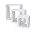 Kiera Grace Cubbi Floating Shelves, Modern Wall-Mounted Square Shelves for Bedroom, Bathroom, Kitchen, Easy to Hang, 5
