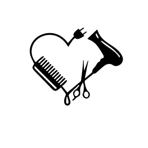 Amazon Com Hair Stylist Heart Vinyl Decal Handmade