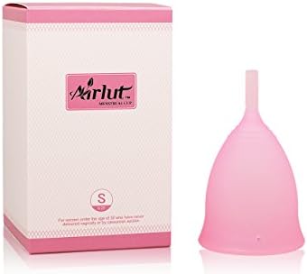 Airlut Menstrual Cup with Storage Carry Bag, FDA Approved, Tampon and Pad Disposable Alternative Feminine Complete Protection for Pre Childbirth Woman(Small, Pink)