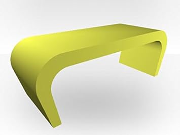 Amazon Com Zespoke Coffee Table Wedge Lime Green Matt Furniture Decor