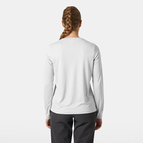 Donna W HH Tech Crew LS 2.0, Grigio Nebbia, M
