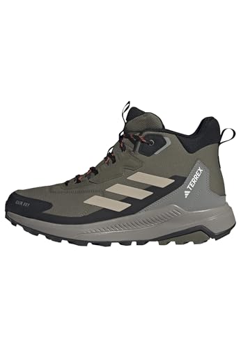 adidas Men's Terrex Anylander Mid Rain.RDY Hiking, Olive Strata/Wonder Beige/Bl…