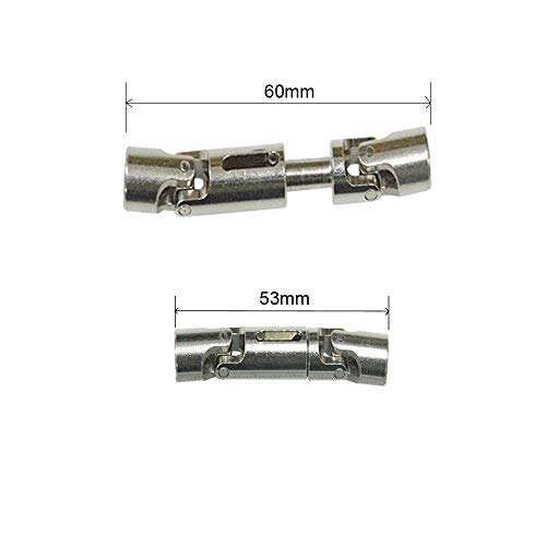 image for Wenini Drive Shaft - 2PC Upgrade Parts Silver Metal Drive Shaft for WP