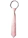 Spring Notion Boys' Satin Zipper Necktie with Gift Box Blush Pink Medium