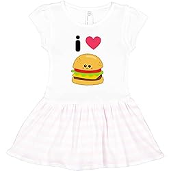 inktastic I Love Cheeseburgers Toddler Dress 2T