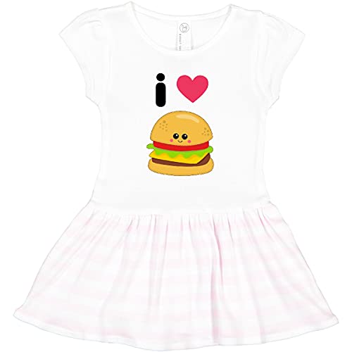 inktastic I Love Cheeseburgers Toddler Dress 2T