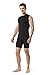 Tesla TM-MUA05-KLB_Large Men's R Neck Sleeveless Muscle Tank Dry Compression Baselayer MUA05