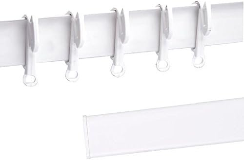 Swish Elegance Plastic Valance Track Curtain Glider Rail - White 1.50m by Swish