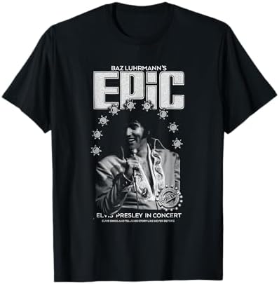 Amazon.com: Elvis Presley Vintage T-Shirt - Classic Fit, Crew Neck