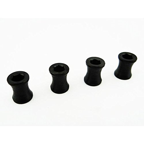 Hot Racing RSSLF117X Black Steel M4 Wheel Barrel Nut Fastener