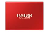 Samsung T5 Portable SSD 500GB - USB 3.1 External Solid State Drive with V-NAND Flash Memory Technology (MU-PA500R/WW) - Metallic Red