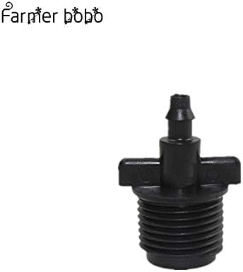 irrigation fittings - 3 pcs Thread to 4mm Barb Fittings Irrigation Switch Connector Joint Garden Micro Irrigation Parts For 4/7mm Hose connector