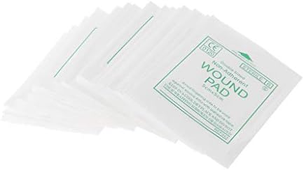 LIskybird 50pcs Gauze Pad First Aid Waterproof Wound Dressing Sterile Medical Gauze Pad Wound Care Supplies