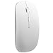 Tonor Bluetooth 3.0 Wireless Mouse Ultra Slim Portable Optical Mouse 800/1200/1600 DPI White-Updated Version