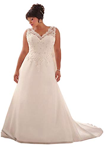 Plus Size Wedding Dresses - WeddingDazzle Wedding Dress Applique with Beading