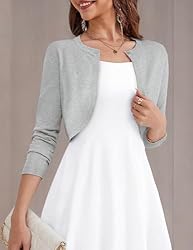 OmicGot Womens Summer Long Sleeve Bolero Shrug for