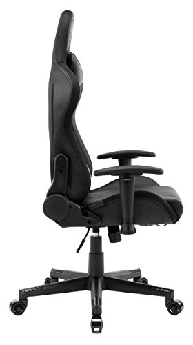 VALK-Skadi-Silla-Gaming-con-Luces-LED-RGB-Reclinable-160o-Reposabrazos-2D-Silla-Gamer-Escritorio-y-Oficina-Ergonomica-Transpirable-Acolchado-de-Alta-Densidad-Negro