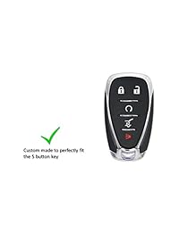 Autobase - Funda de silicona para llave de Chevrolet 2016 2017 2018 Chevy Camaro Cruze Accesorio para coche Funda de protección para llave, 2 pcs