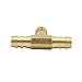 Legines Brass Hose Barb Tee, 3/8