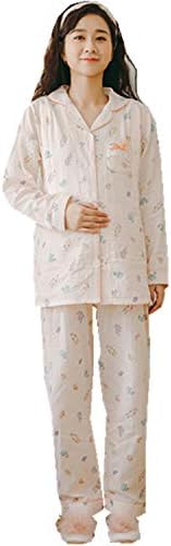 アビコ Abico マタニティ パジャマ 可愛い プリント 春夏 産前 産後 肌に優しい 調節可 パジャマセット コットン 授乳服 妊婦服 前開き ルームウェア 注文後の変更キャンセル返品 入院準備 授乳口付き