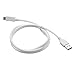 Willmart (Tm) For Samsung Galaxy S10, S10 Plus, S10e Type C USB 3.1 Sync Fast Charge And Data Transferring Cable 3 feet White Cord