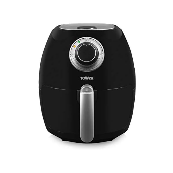 Tower T17005 Health Manual Air Fryer Oven with Rapid Air Circulation and 30 Min Timer, 3.2 Litre, Black