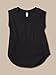 Alternative Women's Cap Sleeve Satin Jersey Crew T-Shirt, Black, Small