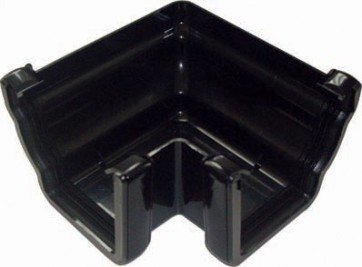FLOPLAST 90° Angle - External RAN2 for 110mm Niagara OGEE system (BLACK)