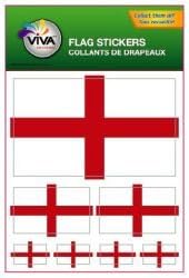 England St Georges Cross Country Flag Set of 7 Different Size Decal Stickers .. New in Package