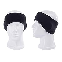RocDai Fleece Ear Warmers Headband, Winter Ski Ear Muffs Women Men Warmer Ear Cover Head Wrap Perfect for Running or Yoga