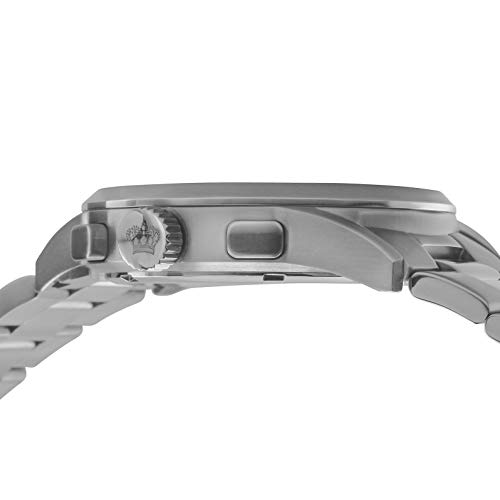 LOUIS-XVI-Herren-Armbanduhr-Orlans-Stahlband-Silber-Schwarz-Chronograph-Analog-Quarz-Edelstahl-920