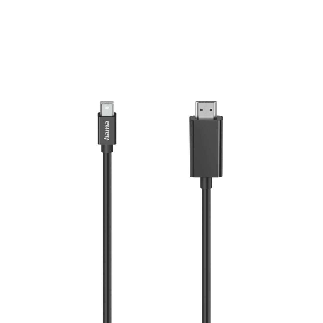 Hama Video Cable, Mini-DP Plug - HDMI™ Plug, Ultra-HD 4K, 1.50m