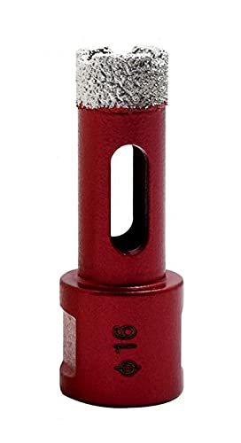 Yaowanguan M14 Drill Bit Hole Saw Tools for Glass/Tile/Ceramic/Marble/Porcelain/Concrete/Granite Cutting Opening - 16mm Diamond Coating Angle Grinder Brazed Drill Bit
