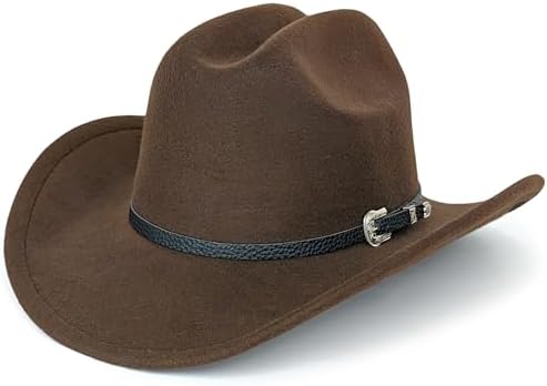 Ycctvar 2PCS Western Cowboy Hat for Men Women Cowgirl Cow 