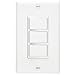 Broan-NuTone 66W NuTone Ventilation, Independent Switches for Heaters and Fans, 15 Amp, 120V, White Three-Function Wall Control, 20 primary