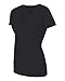 Fruit Of The Loom Women's Heavy Cotton HD V-Neck T-Shirt, BLACK, XL