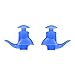 VEVELE Silicone Molded Swimming Ear Plugs for Adults, Spiral Design Against The Water in Sea or Swimming Pool(Blue)