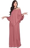 KOH KOH Womens Strapless Shoulderless Flattering Cocktail Gown Maxi Dress